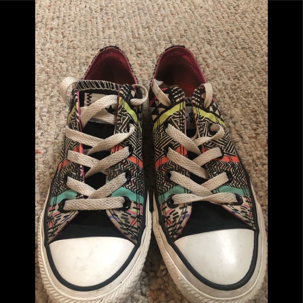 Converse multi-colored shoes